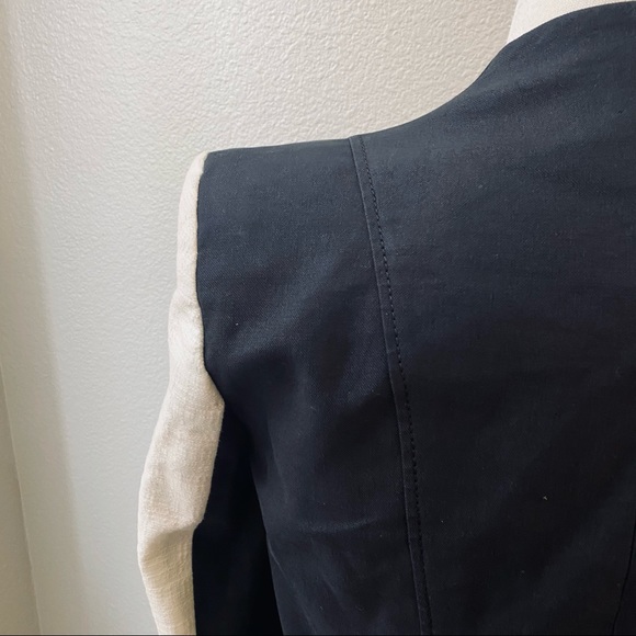 Helmut Lang Color block white black Era Blazer womens  0 - Picture 9 of 12